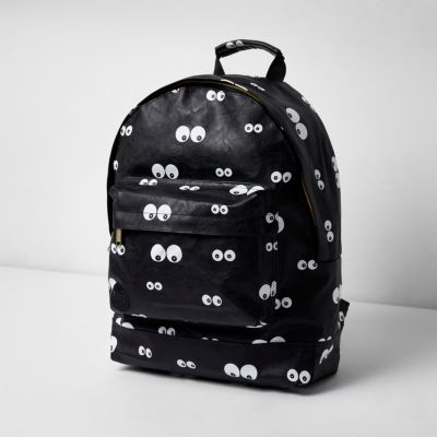 Black Mi-Pac eyes print backpack